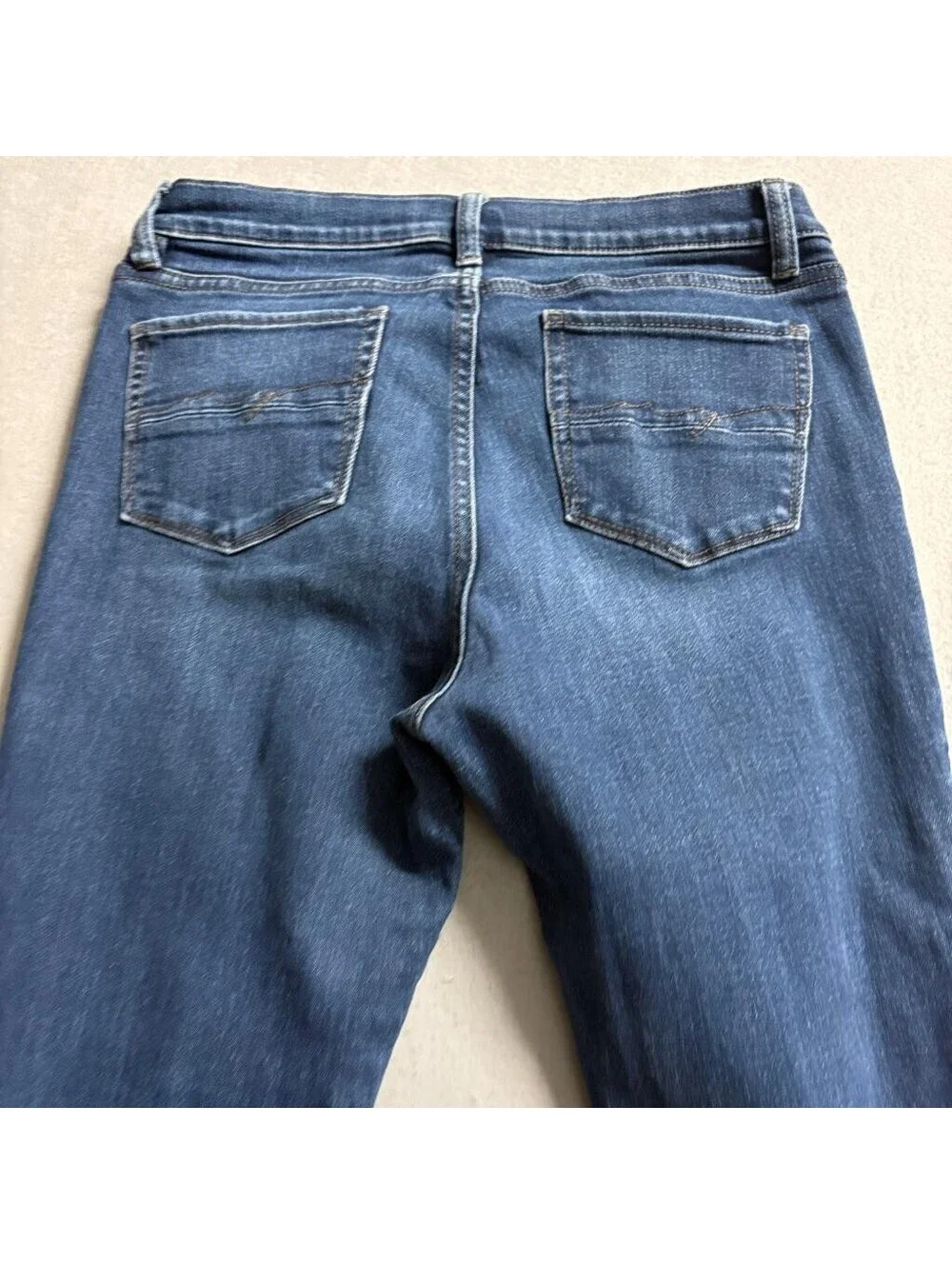 New York & Company Soho Bootcut Jeans Womens 8 Tall Blue Denim Stretch